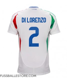 Günstige Italien Giovanni Di Lorenzo #2 Auswärtstrikot EM 2024 Kurzarm